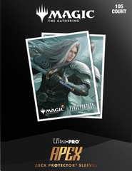 Ultra Pro Apex Deck Protector Sleeves 105ct - MTG UNIVERSES BEYOND FINAL FANTASY: Former Hair and Shampoo Model is About to Duel